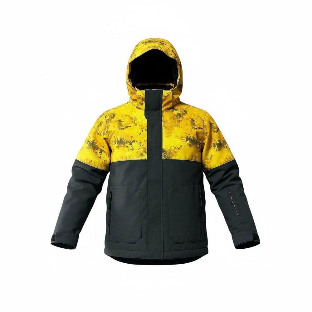 Boulder Gear Boys Small Ski Snowboard Jacket Yellow Black Waterproof Insulated